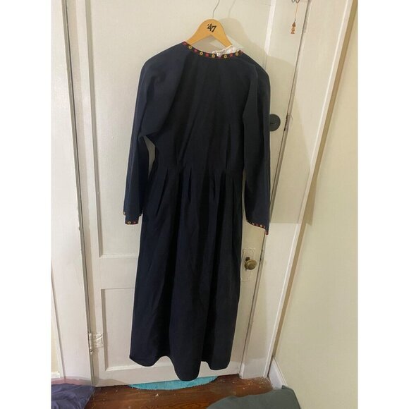 Custom Made By Popi Peppes Women's Black Long Sleeve Maxi Dress - XL - Picture 6 of 15